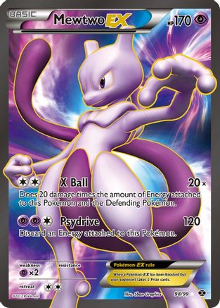 Mewtwo EX (98 Full Art)/99 - Next Destinies Holofoil