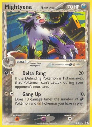 Mightyena (Delta Species)/113 - Delta Species Reverse Holofoil