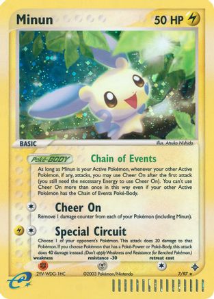 Minun/97 - Dragon Reverse Holofoil