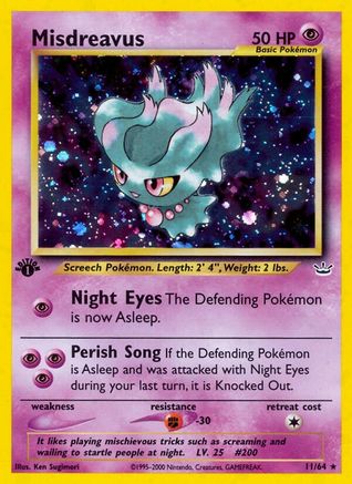 Misdreavus/64 - Neo Revelation Unlimited Holofoil