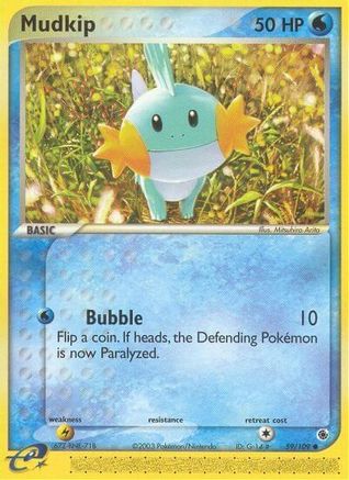 Mudkip - 59/109 59/109 - Ruby and Sapphire Reverse Holofoil