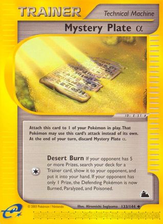 Mystery Plate Alpha/144 - Skyridge Reverse Holofoil