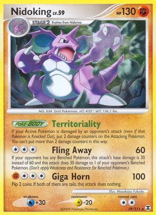 Nidoking/111 - Rising Rivals Reverse Holofoil