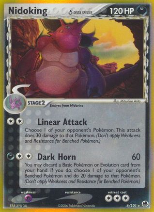 Nidoking (Delta Species)/101 - Dragon Frontiers Holofoil