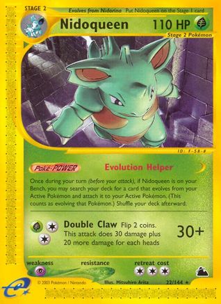 Nidoqueen (22)/144 - Skyridge Reverse Holofoil