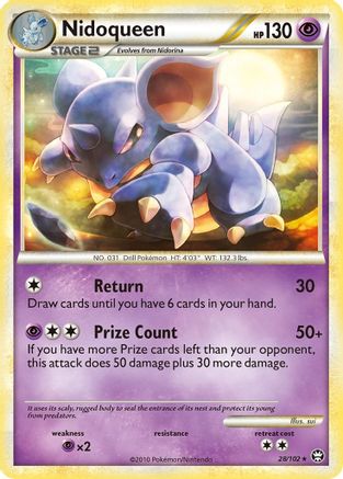 Nidoqueen/102 - Triumphant Reverse Holofoil