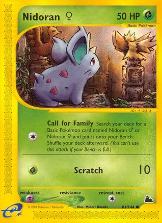Nidoran F (81)/144 - Skyridge