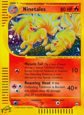 Ninetales (H19)/147 - Aquapolis Holofoil