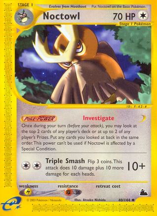 Noctowl/144 - Skyridge Reverse Holofoil