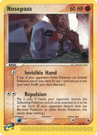 Nosepass/109 - Ruby and Sapphire Reverse Holofoil