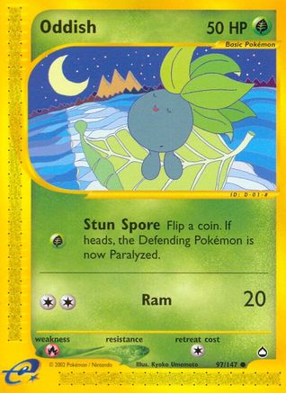 Oddish/147 - Aquapolis Reverse Holofoil