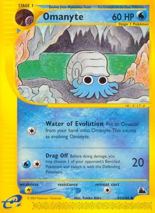 Omanyte/144 - Skyridge Reverse Holofoil