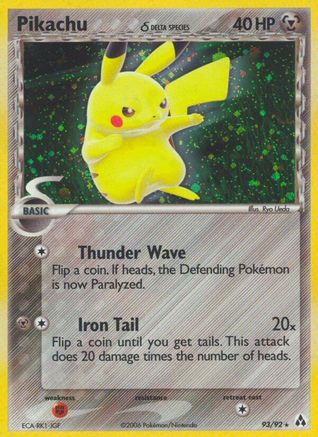 Pikachu (Delta Species)/92 - Legend Maker Holofoil