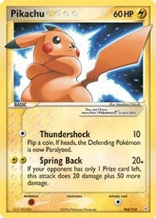 Pikachu Star/110 - Holon Phantoms Holofoil