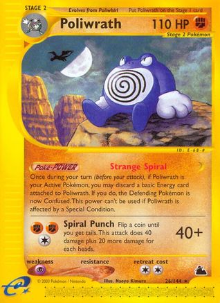 Poliwrath (26)/144 - Skyridge Reverse Holofoil