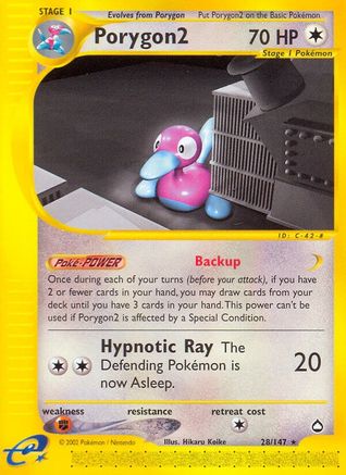 Porygon2/147 - Aquapolis Reverse Holofoil