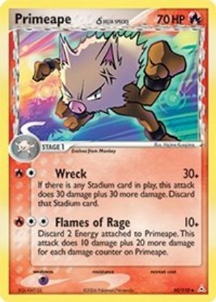 Primeape (Delta Species) 50/110 - Holon Phantoms