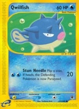 Qwilfish/165 - Expedition Reverse Holofoil