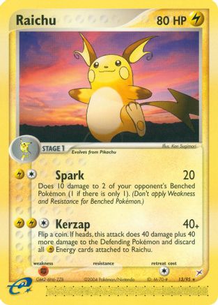 Raichu/95 - Team Magma vs Team Aqua Reverse Holofoil