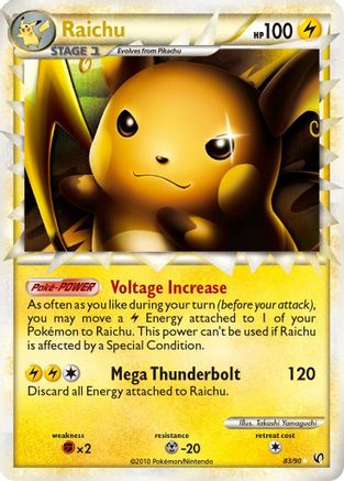 Raichu (Prime)/90 - Undaunted Holofoil