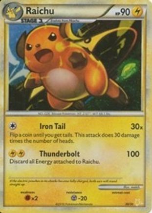 Raichu (#30 Holo) - HGSS Trainer Kit Gyarados & Raichu Holofoil