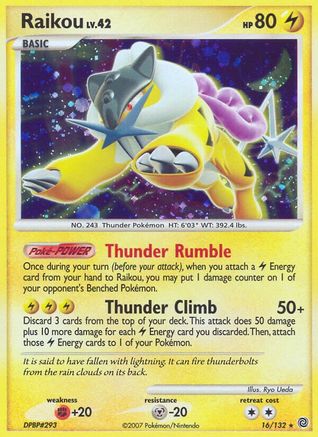 Raikou/132 - Secret Wonders Reverse Holofoil
