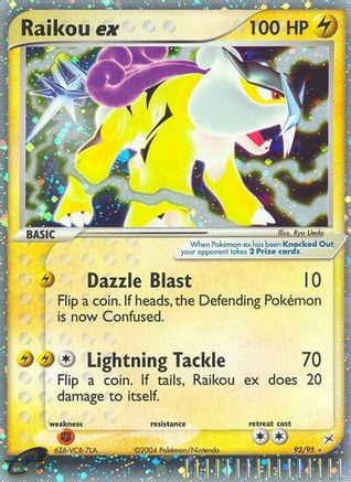 Raikou ex/95 - Team Magma vs Team Aqua Holofoil