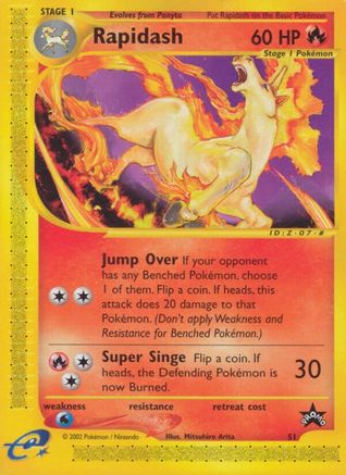 Rapidash (51) 51/53 - WoTC Promo