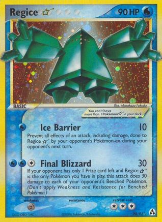 Regice Star/92 - Legend Maker Holofoil