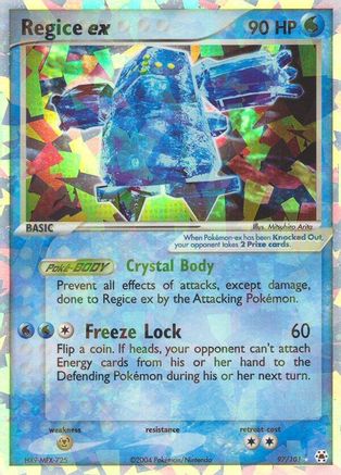 Regice ex/101 - Hidden Legends Holofoil