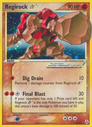 Regirock Star/92 - Legend Maker Holofoil