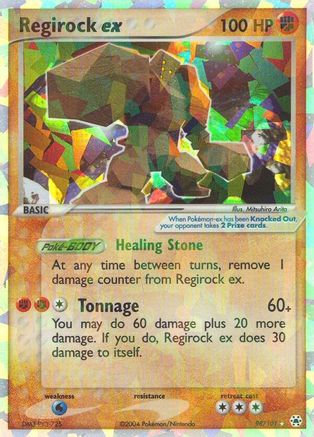 Regirock ex/101 - Hidden Legends Holofoil
