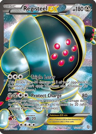 Registeel EX (122 Full Art)/124 - Dragons Exalted Holofoil