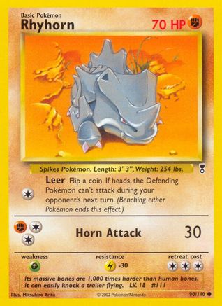 Rhyhorn/110 - Legendary Collection Reverse Holofoil