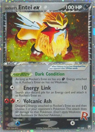 Rocket's Entei ex/109 - Team Rocket Returns