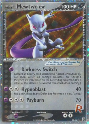 Rocket's Mewtwo ex/109 - Team Rocket Returns Holofoil
