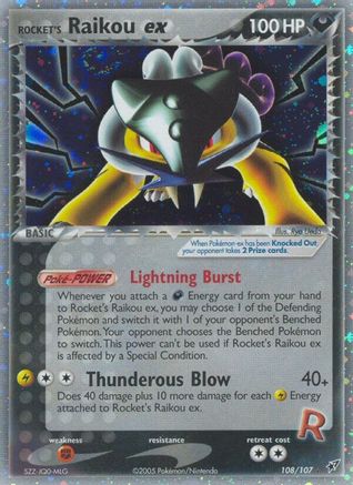 Rocket's Raikou ex/107 - Deoxys Holofoil