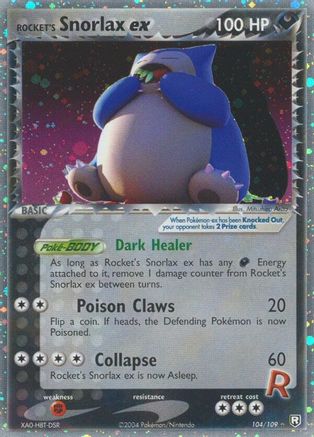 Rocket's Snorlax ex/109 - Team Rocket Returns