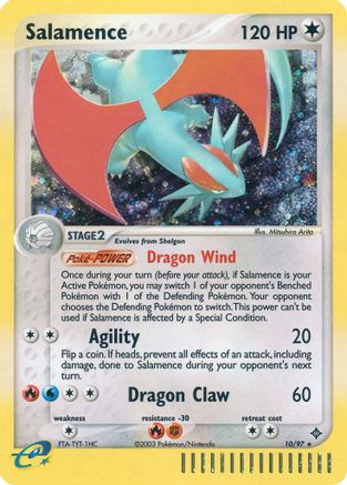 Salamence - 10/97/97 - Dragon Reverse Holofoil