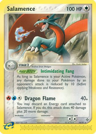 Salamence - 19/97 19/97 - Dragon Reverse Holofoil