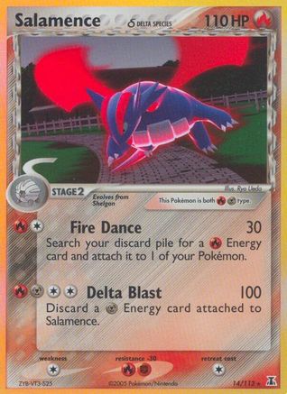 Salamence (Delta Species) 14/113 - Delta Species Reverse Holofoil