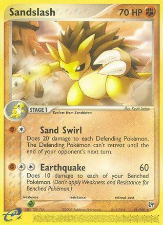 Sandslash/100 - Sandstorm Reverse Holofoil