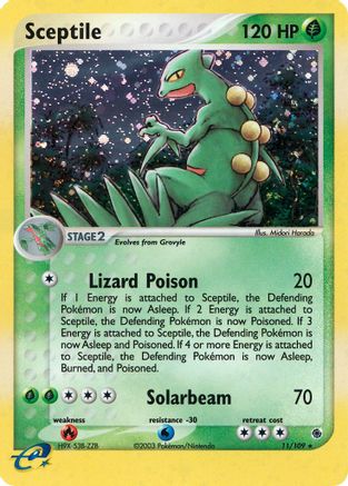 Sceptile - 11/109/109 - Ruby and Sapphire Holofoil