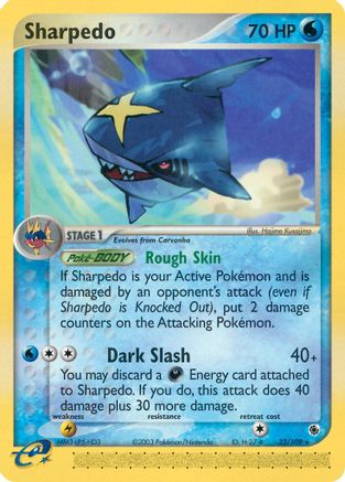 Sharpedo/109 - Ruby and Sapphire Reverse Holofoil