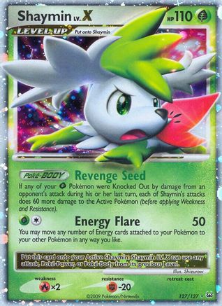 Shaymin Lv.X (Sky Forme)/127 - Platinum Holofoil