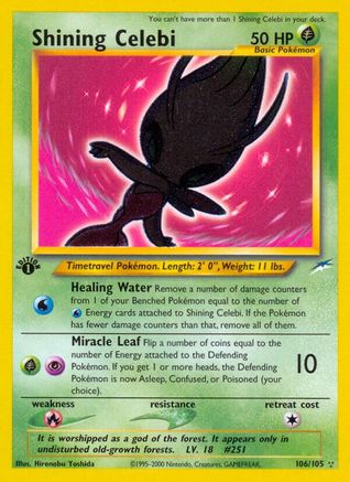 Shining Celebi/105 - Neo Destiny 1st Edition Holofoil