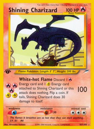 Shining Charizard/105 - Neo Destiny 1st Edition Holofoil