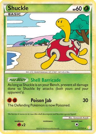 Shuckle/123 - HeartGold SoulSilver Reverse Holofoil