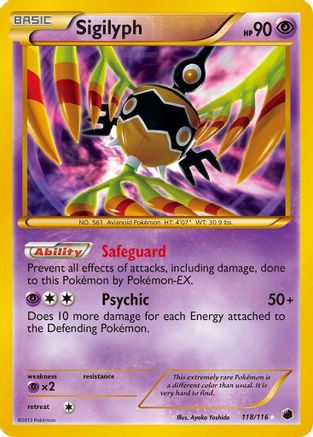 Sigilyph/116 - Plasma Freeze Holofoil