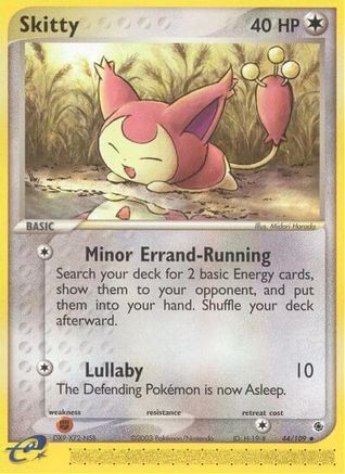 Skitty - 44/109/109 - Ruby and Sapphire Reverse Holofoil